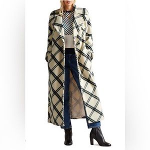 Ted Baker Ivory Midi Peacoat